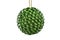 Green Christmas & New Year tree cone balls against white background