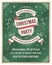 Green Christmas Party Invitation Template