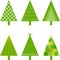 Green Christmas Tree Illustrations