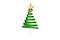 Green christmas tree spiral design