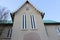 Green Church Steeple in downtown fredericksburg