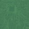 Green circuit board background. Vector electronic background