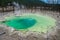 Green Cistern Spring In The Norris Geyser Basin at Yellowstone National Park Wyoming USA