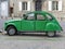 Green Citroen 2cv car in Carcassonne