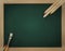 Green clear blackboard