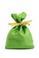 Green cloth sack