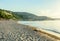 Green coastline at the Black Sea shore from Albena, Bulgaria