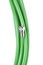 Green coaxial cable with connector