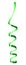 Green coil ribbon mockup, realistic style