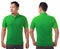 Green Collared Shirt Design Template