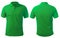 Green Collared Shirt Design Template