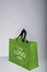 Green color bag with black handle,Reduce Reuse Recycle Eco Friendly Non Woven Bag