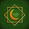 Green color religious Happy muharram background