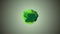 Green color shiny abstract 3d liquid animation