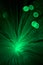 Green Colored Fiber Optics