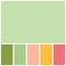 Green colour palette soft pastel for template, simple green color soft for design background