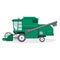 Green Combine Harvester for Farmers Illustration