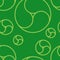 Green Commashaped seamless Japanese pattern