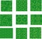 Green Commashaped seamless Japanese pattern set