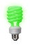 Green compact fluorescent bulb