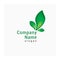 Green company logo. Eco friendly logotype. Symbol for agro business