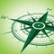 Green compass background