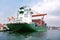 Green container ship