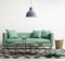 Green contemporary modern sofa