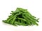 Green Cooked Beans on white Background - Isolated