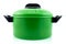 Green cooking pot