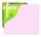 Green corner ribbon with hot deal sign