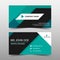 Green corporate business card, name card template ,horizontal simple clean layout design template , Business banner template