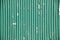 Green corrugated iron fencing