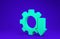 Green Cost reduction icon isolated on blue background.  3d illustration 3D render