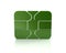 Green credit debit card chip