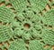 Green crochet background