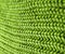 Green crochet background.