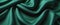 Green crumpled fabric