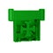 Green Crusade icon isolated on transparent background.