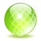 Green crystal vector orb