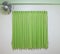 green curtain with fan