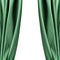 Green curtains isolated