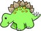 Green Cute Dinosaur