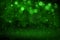 Green cute sparkling glitter lights defocused bokeh abstract background with falling snow flakes fly, festal mockup texture with