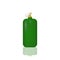 Green cylinder with liquefied gas.