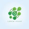 Green Data Technology D Letter Logo.