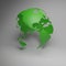 Green deal model planet earth, america and usa abstract ecological background