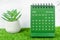 The Green December 2022 Monthly desk calendar for 2022 year on grass