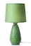 Green desk lamp isolated