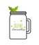 Green Detox icon. Smoothie and Juice design. Vector graphic